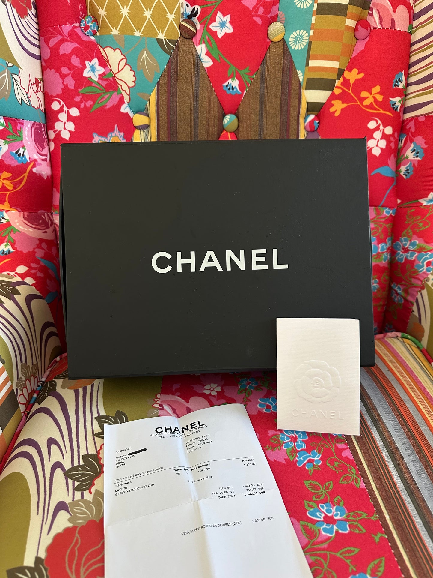 Chanel - Boots bottines compensées à lacets | T.38