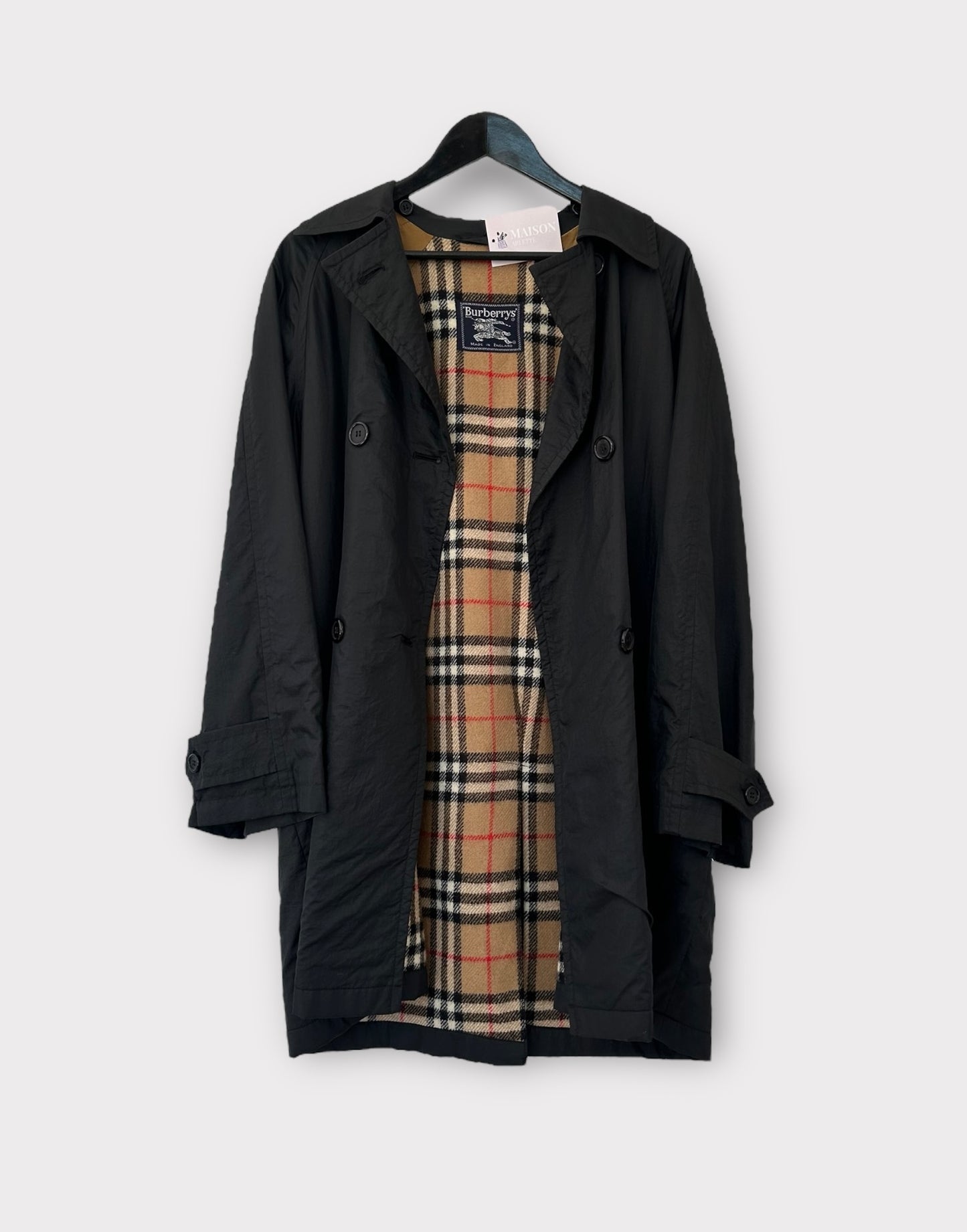 Burberry vintage Trench-coat imperméable noir | T.L