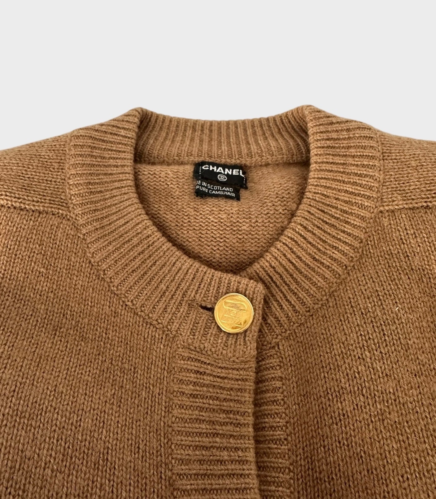 Chanel – Twin-Set ensemble marron CamelHair | T.M