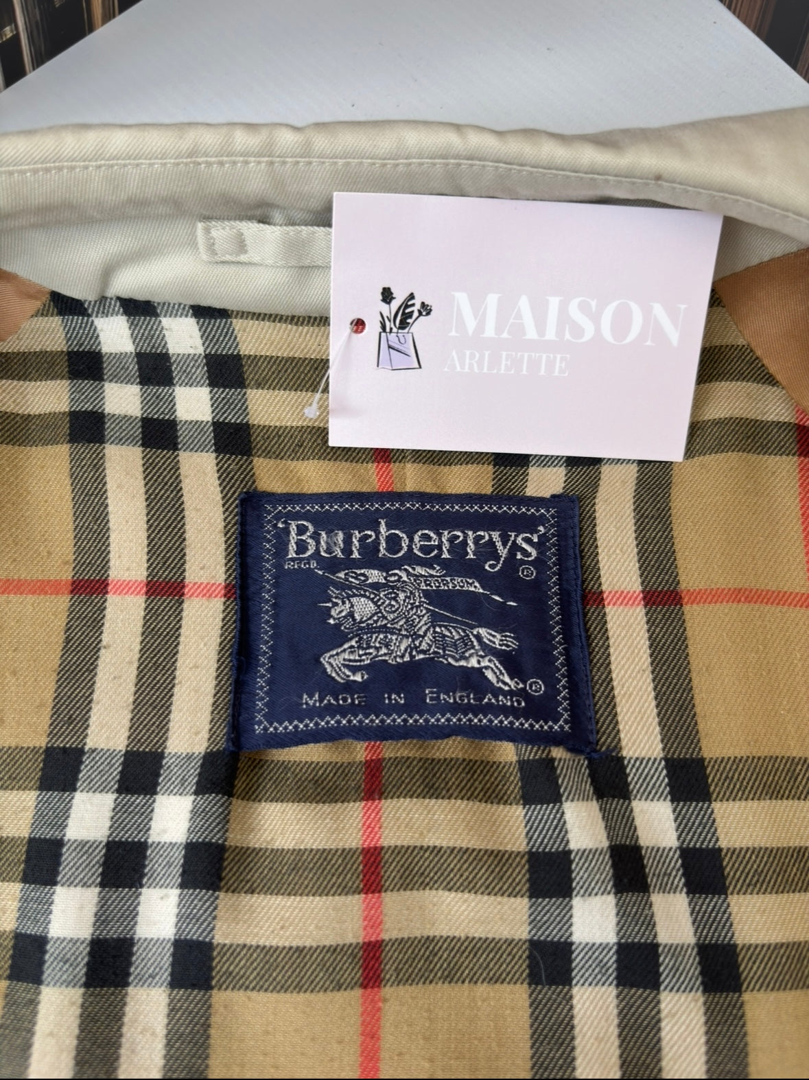Burberry vintage – Trench-coat “ Camden ”beige clair | T.L