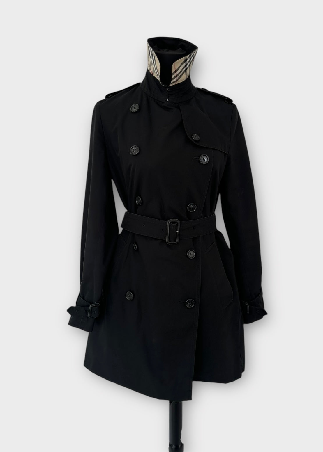 Burberry Trench-coat modèle “the Chelsea ” Noir | T.M