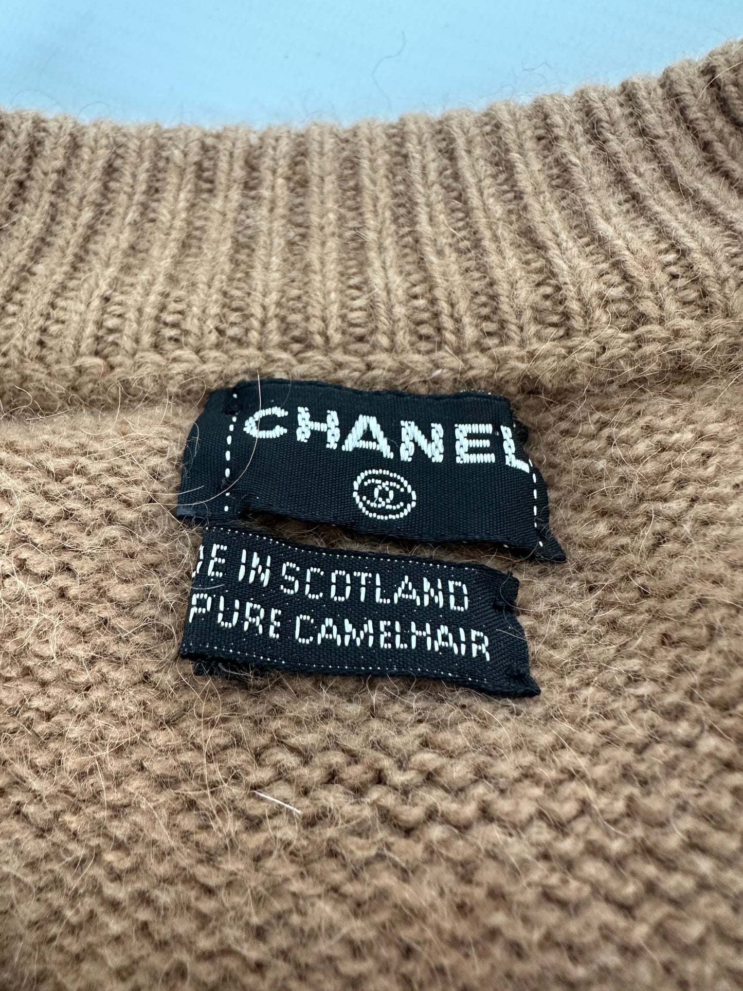 Chanel – Twin-Set ensemble marron CamelHair | T.M