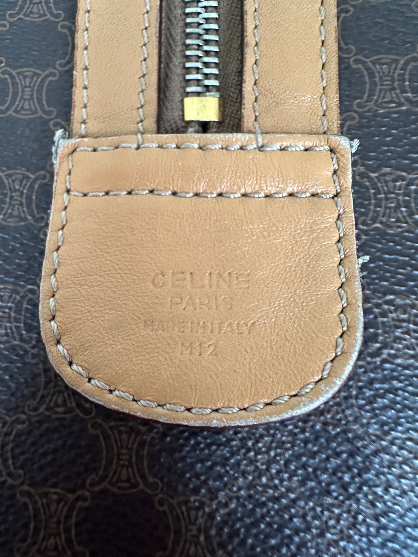 CELINE sac Boston toile Macadam