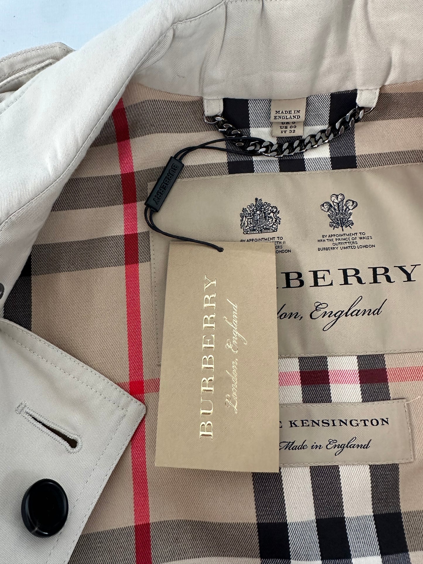 Burberry Trench-coat “ the Kensington ” stone heritage/ T.XS