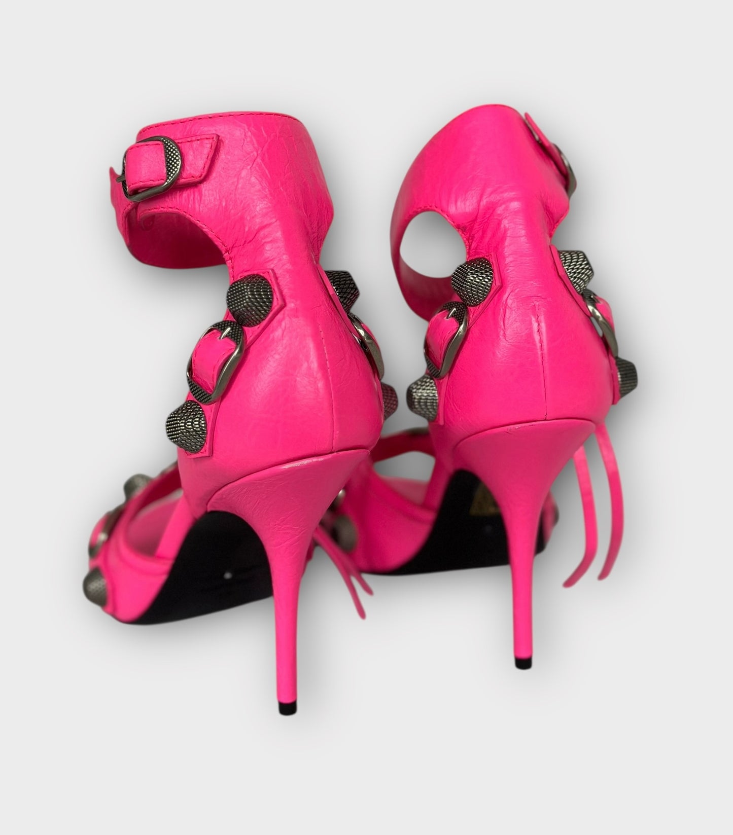 Balenciaga Escarpins/ Sandales Cagole cuir rose | T.37