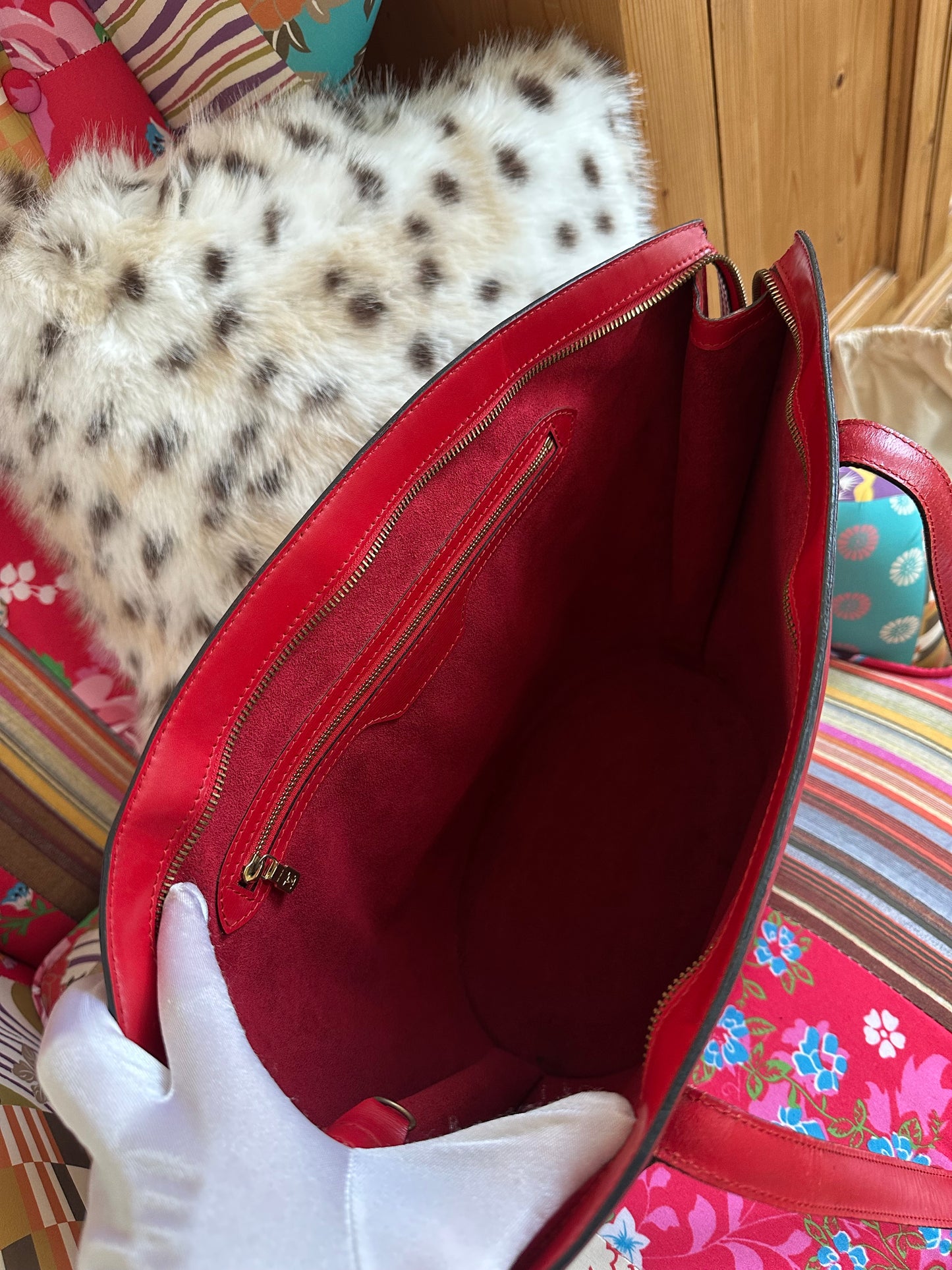 Louis Vuitton - Saint-Jacques cuir épis rouge vintage