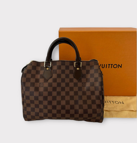 Sac Speedy 30 Damier ébène Louis Vuitton