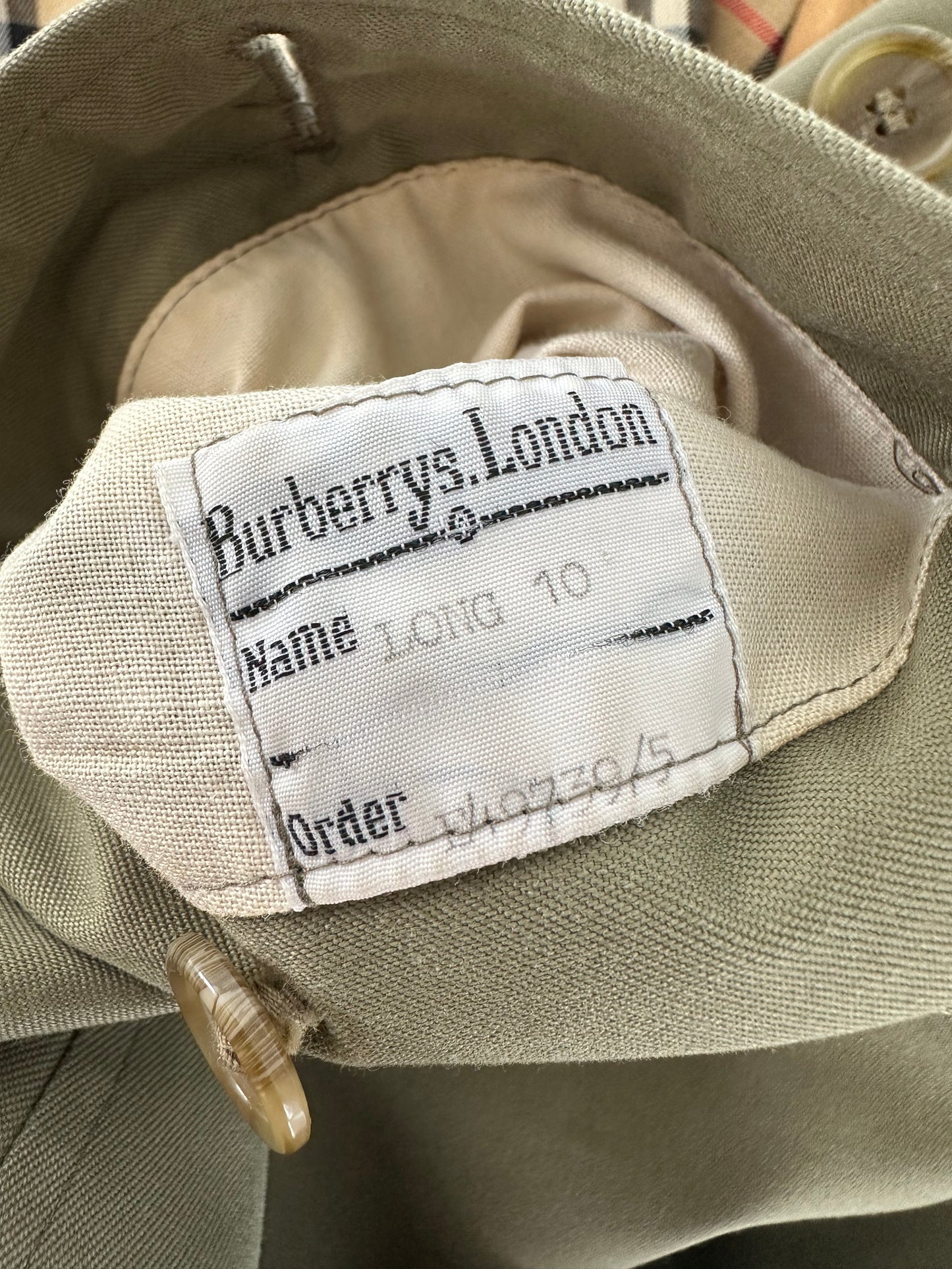 Burberry Trench-coat « Camden » Kaki vintage | T.S