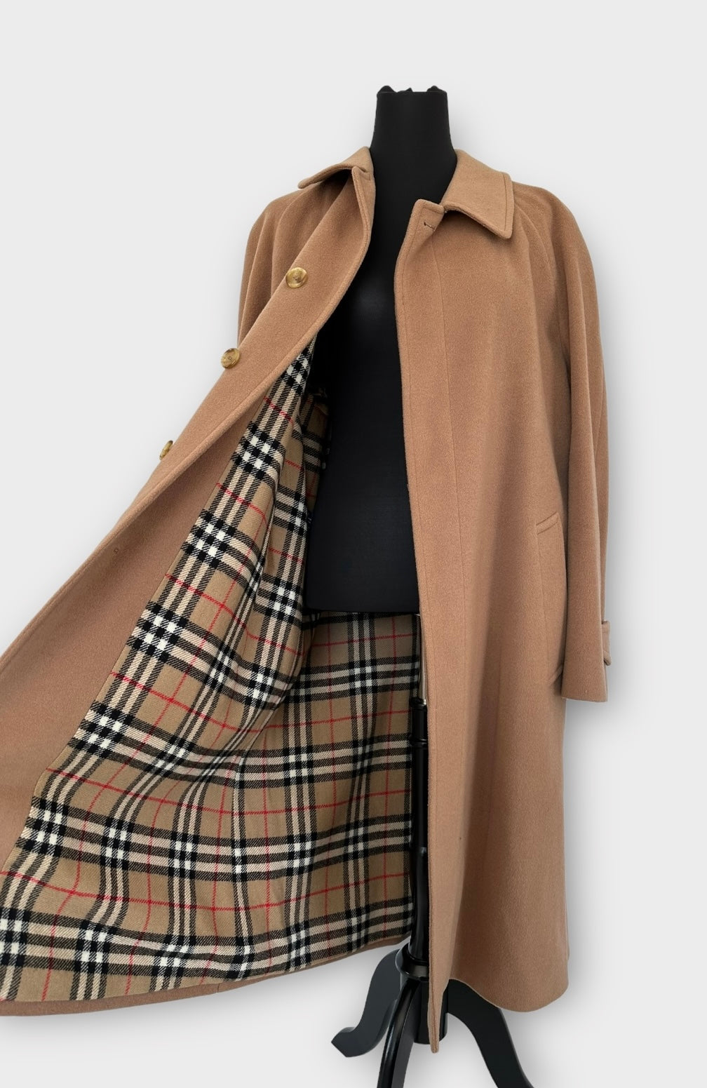 Manteau Burberry camel « Camden » en laine