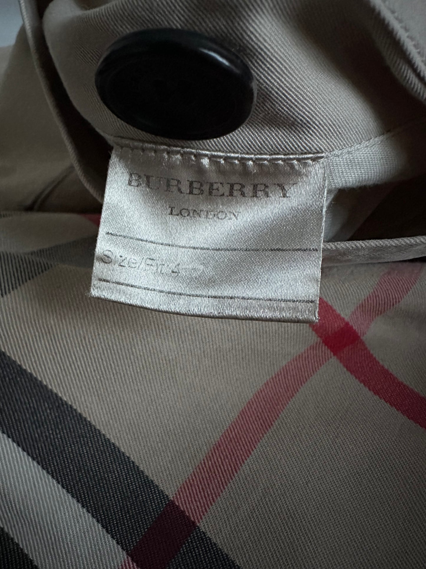 Burberry – Trench-coat “The Chelsea ” stone modèle récent | T.XS