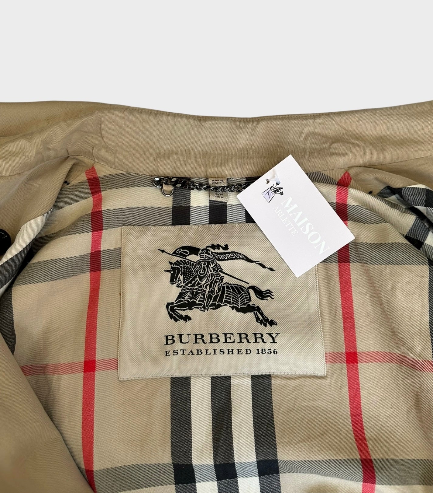 Burberry – Trench-coat “The Chelsea ” stone modèle récent | T.S