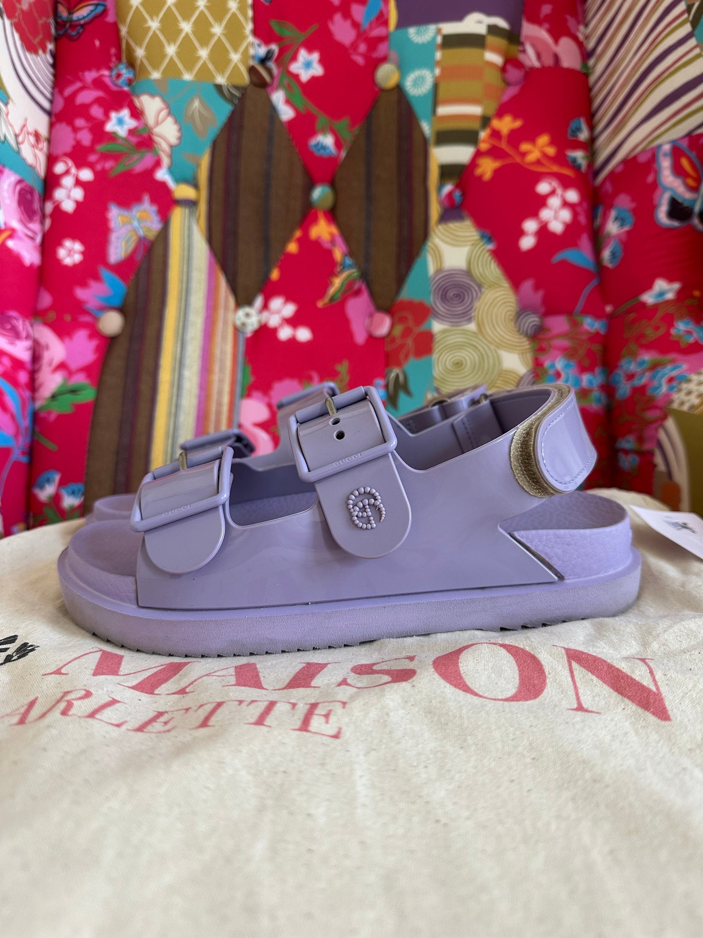 Gucci - Sandales Isla Dad lila