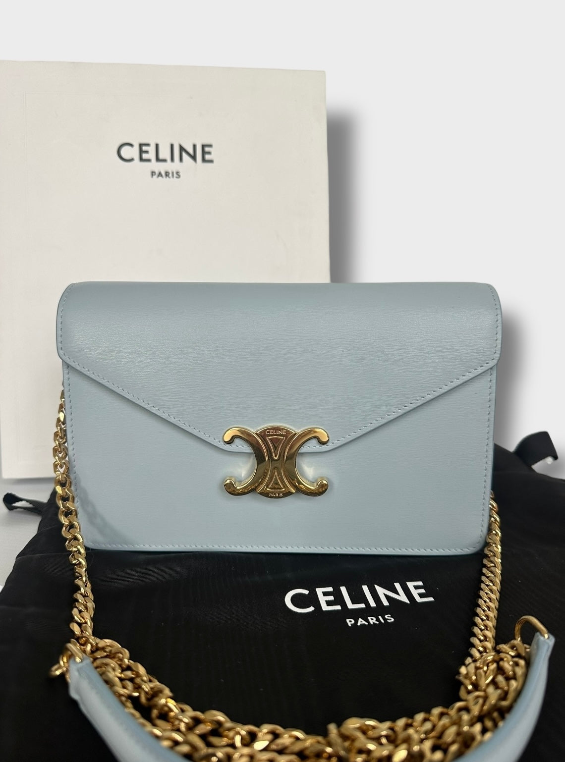 Céline - sac Triomphe Wallet on chain «  Margo »