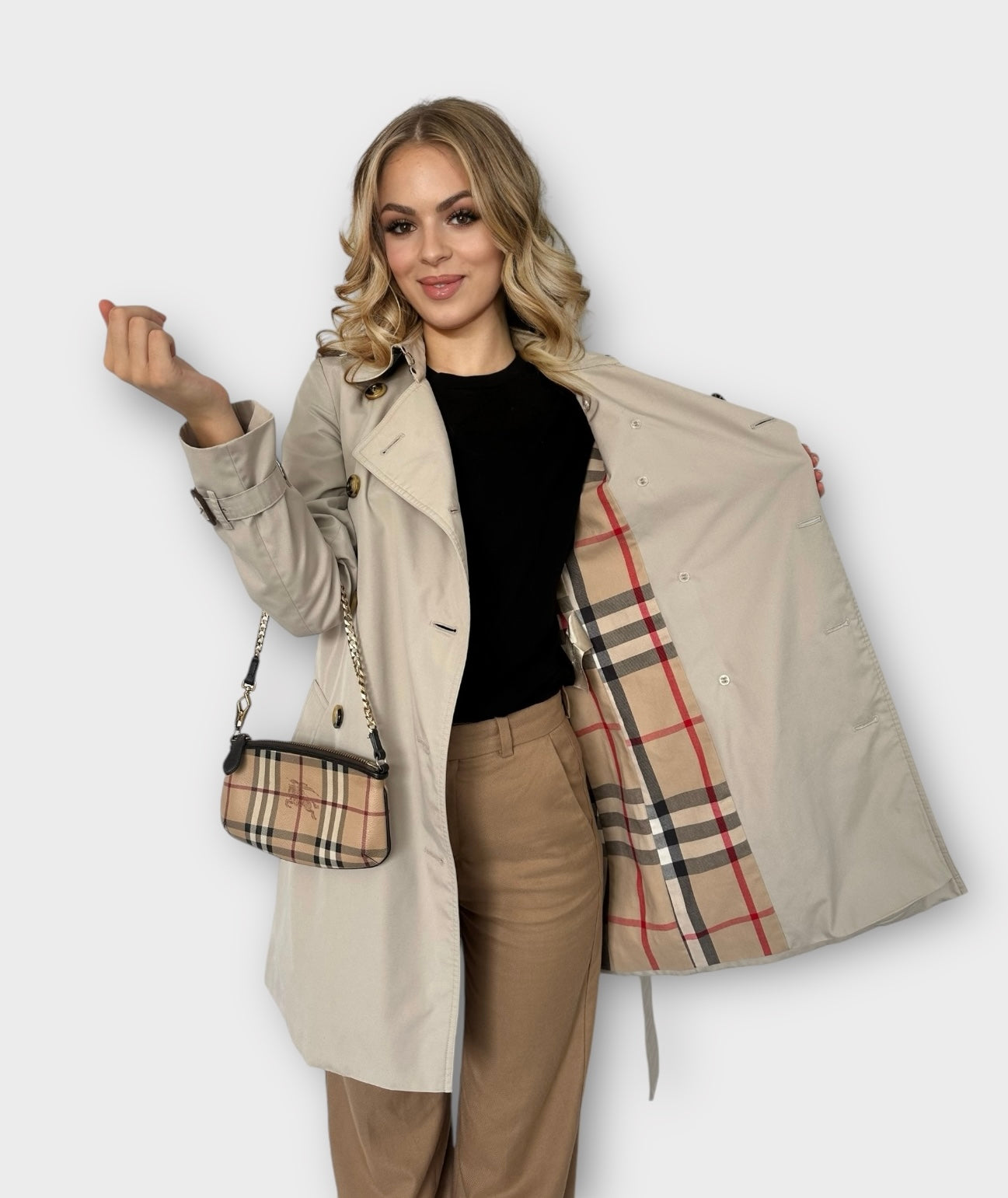 Burberry Trench-coat modèle “the Chelsea ” Stone | T.S