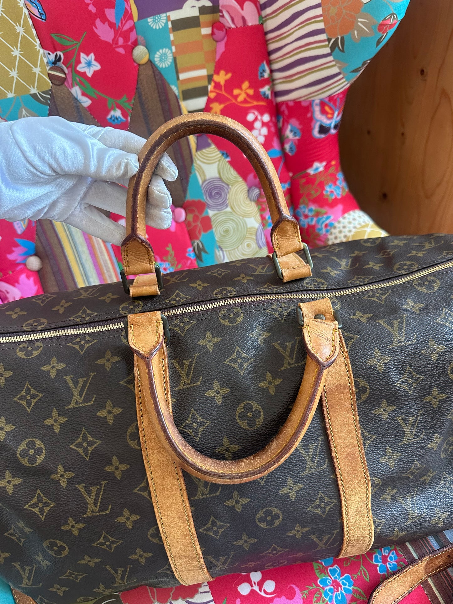 Louis Vuitton Keepall 50 bandoulière Monogram