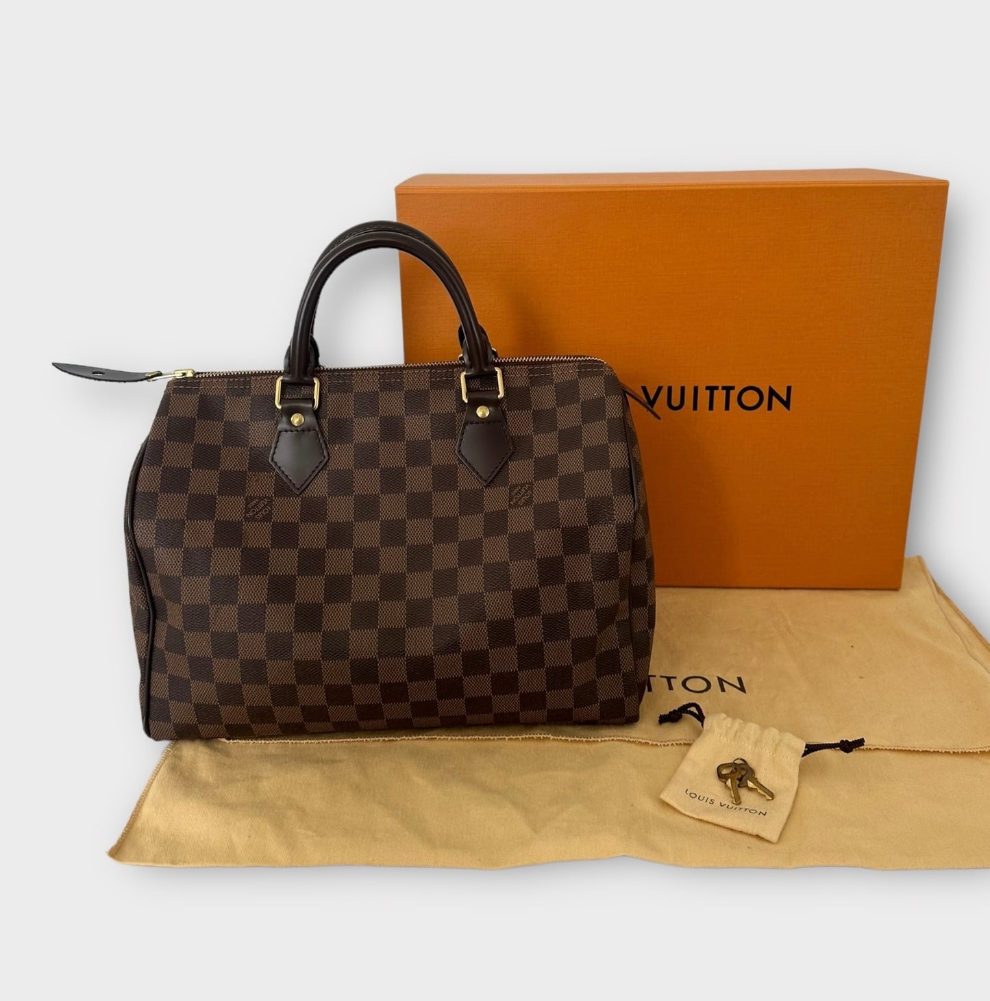 Sac Speedy 30 Damier ébène Louis Vuitton