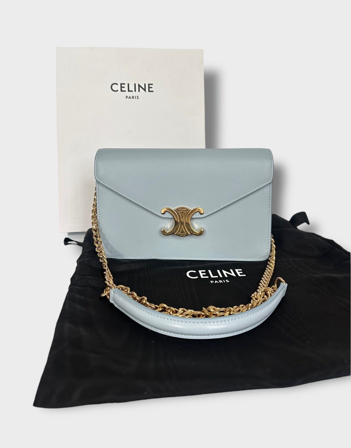 Céline - sac Triomphe Wallet on chain «  Margo »