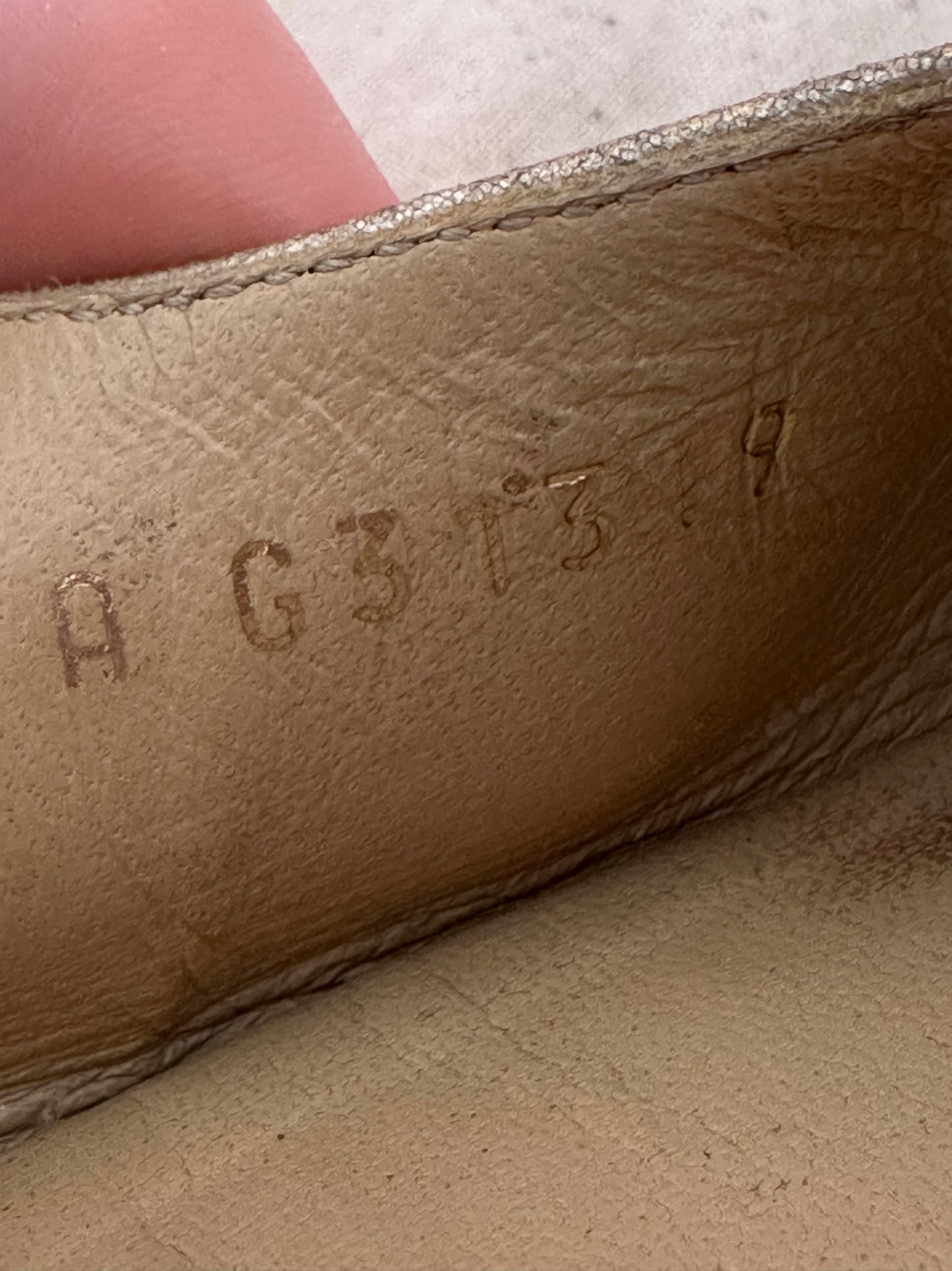 Chanel - Slingback en cuir doré | T.38,5