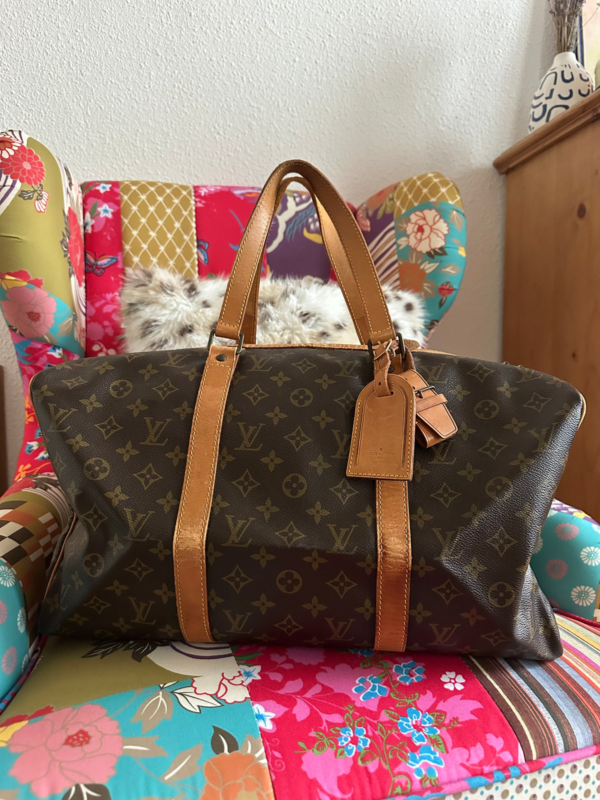 Occasion Louis Vuitton sac souple 45 Monogram