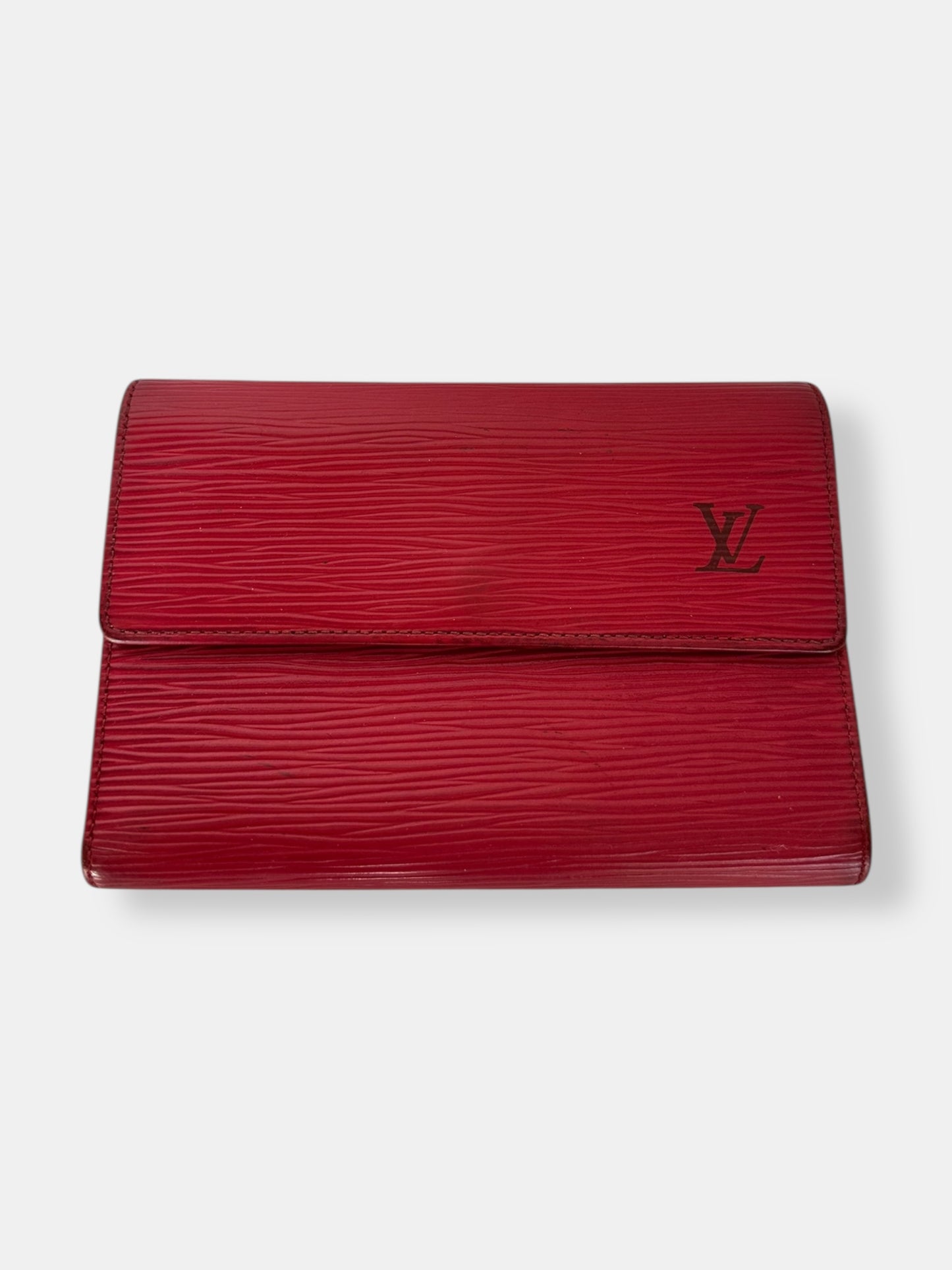 Louis Vuitton - Portefeuille Sarah cuir épi rouge