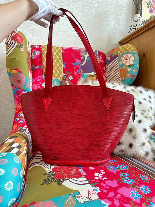 Louis Vuitton - Saint-Jacques cuir épis rouge vintage
