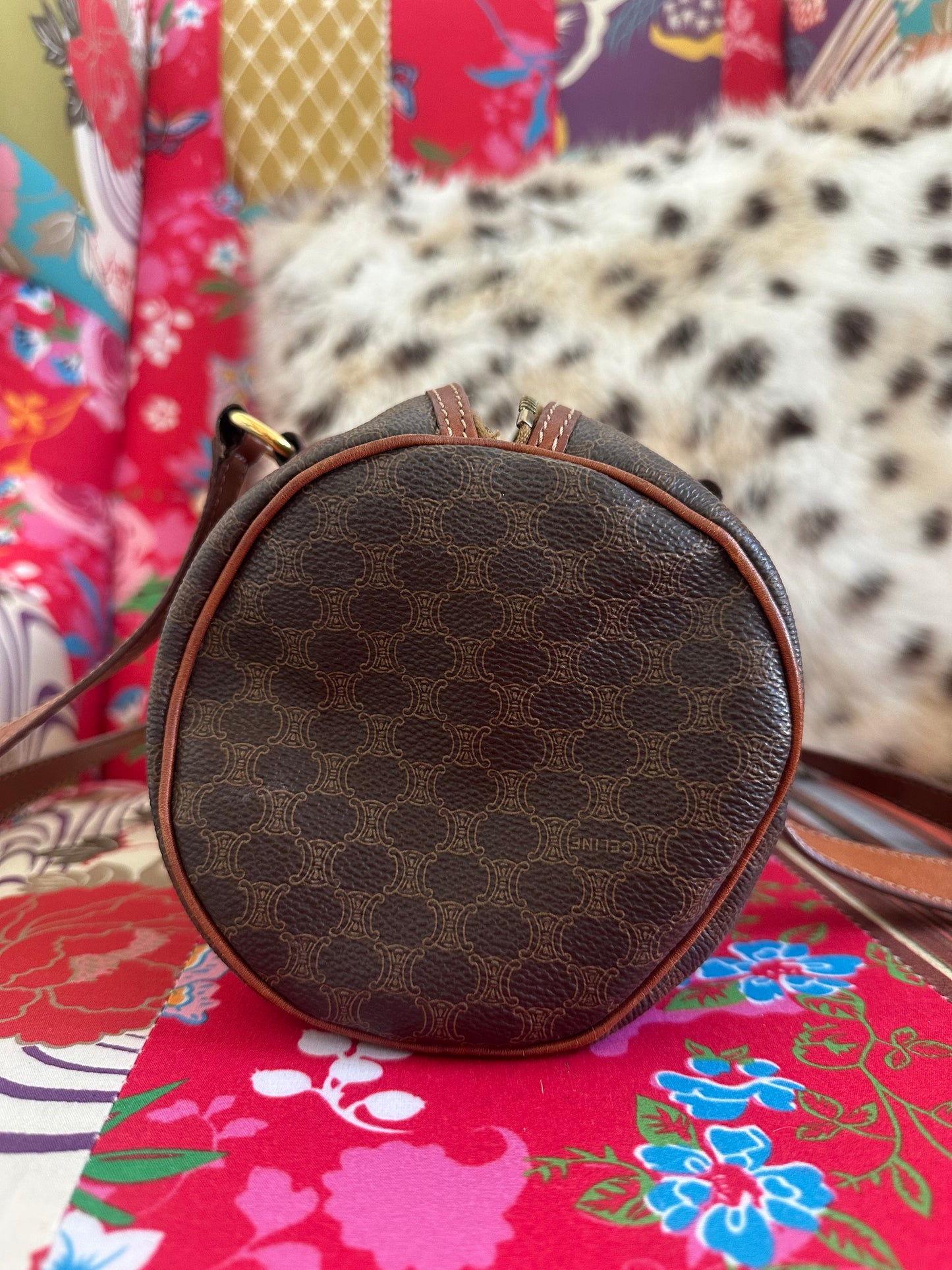 Celine - Sac Papillon toile macadam vintage