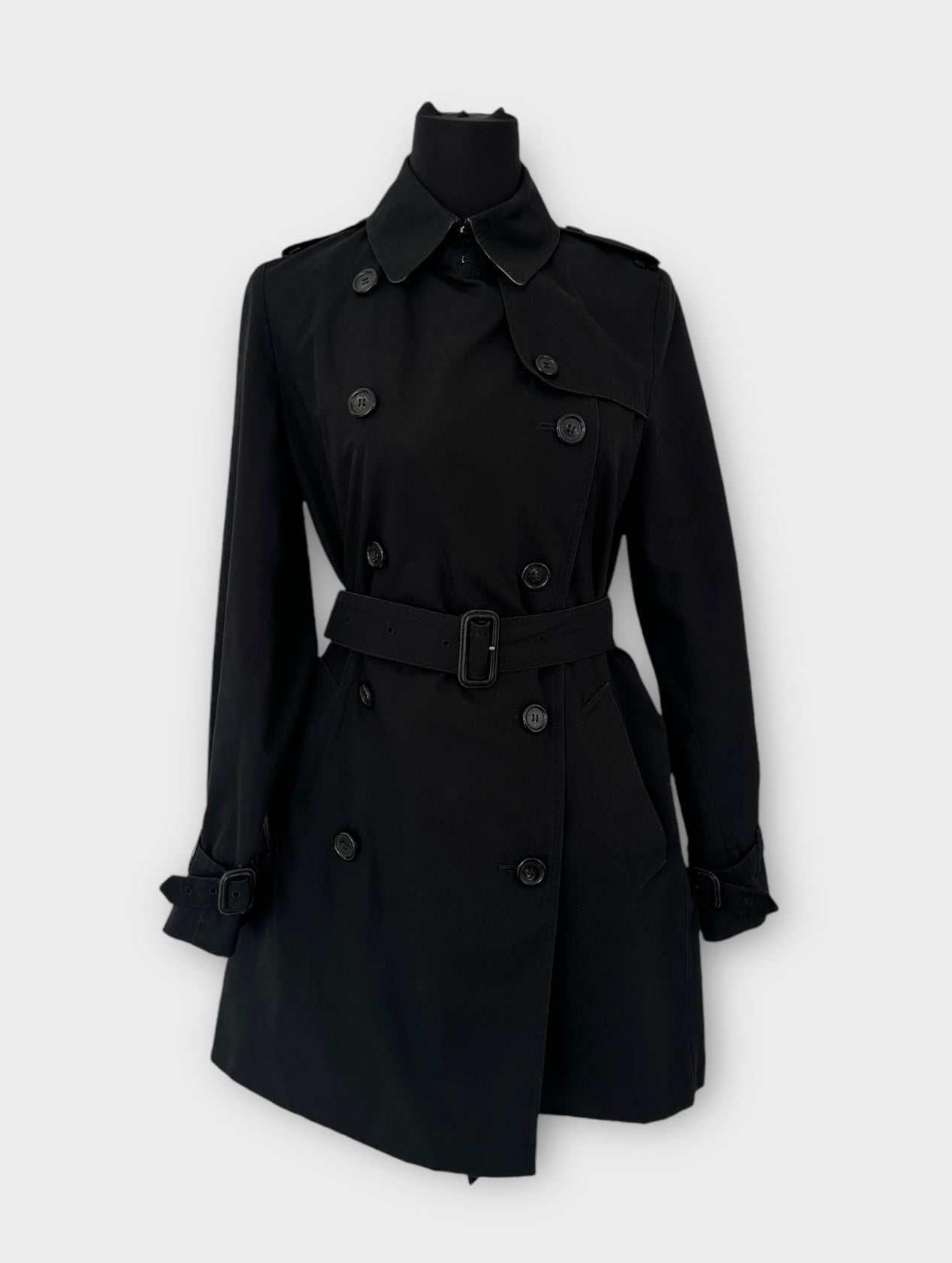 Burberry Trench-coat modèle “the Chelsea ” Noir | T.M