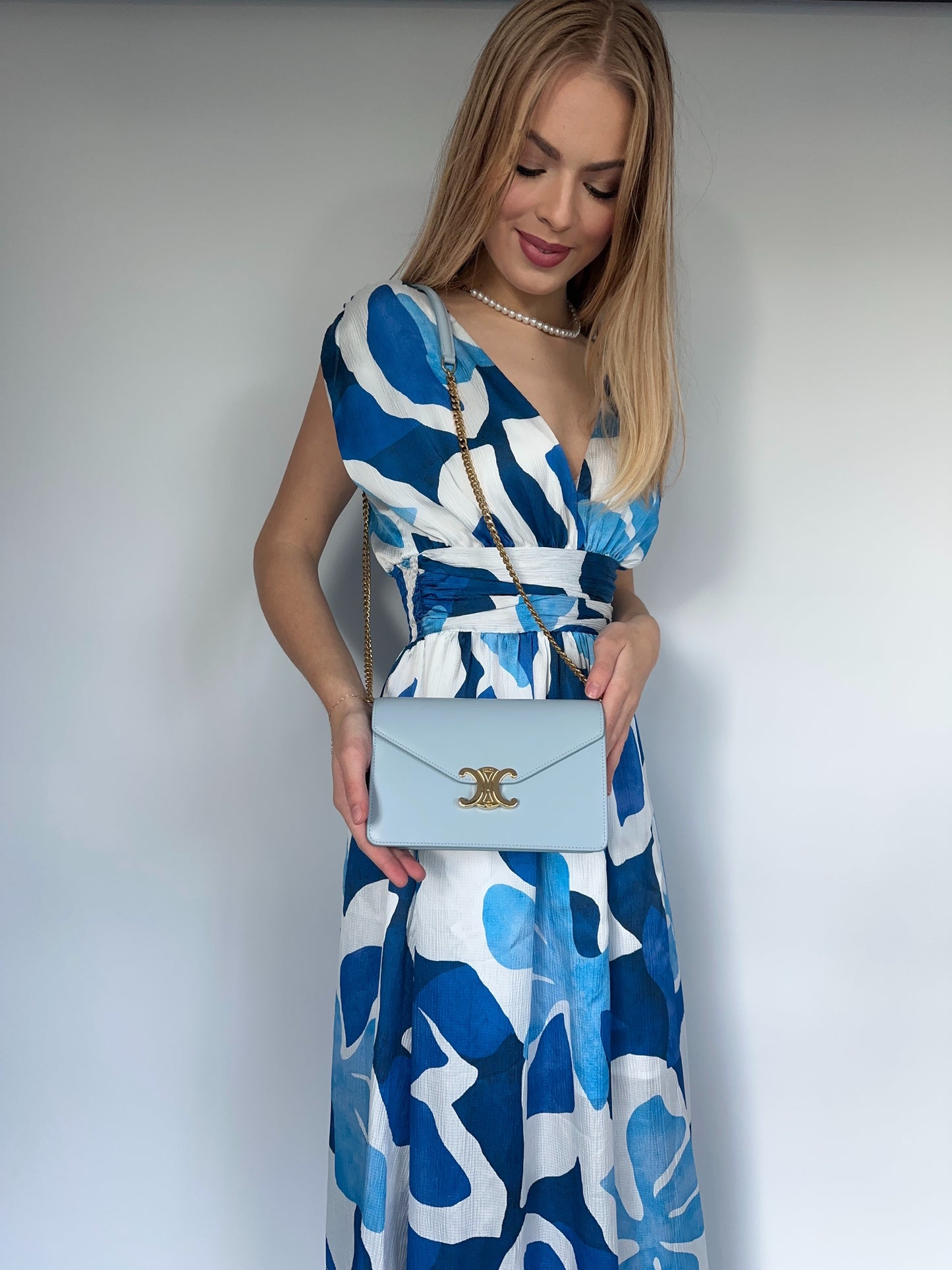 Céline - sac Triomphe Wallet on chain «  Margo »