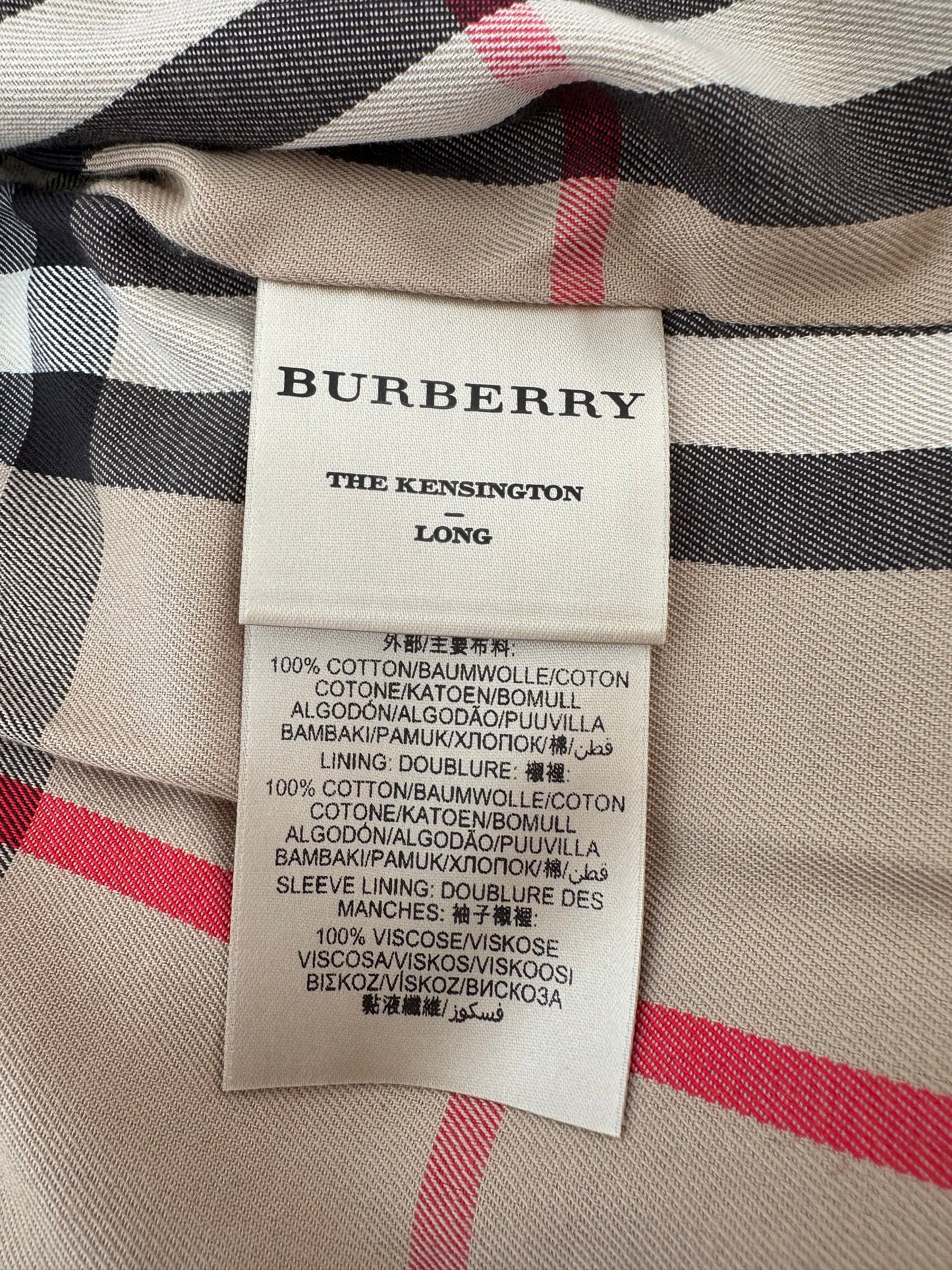 Burberry Trench-coat modèle “ the Kensington ” Honey | T.XS