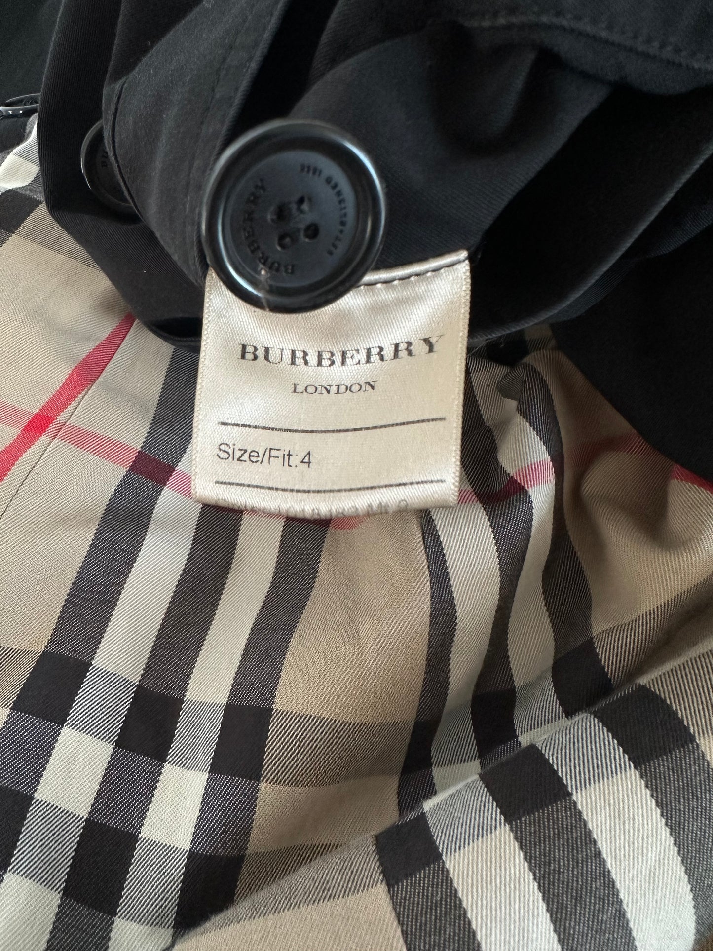 Burberry Trench-coat modèle “the Kensington ” Noir | T.XS