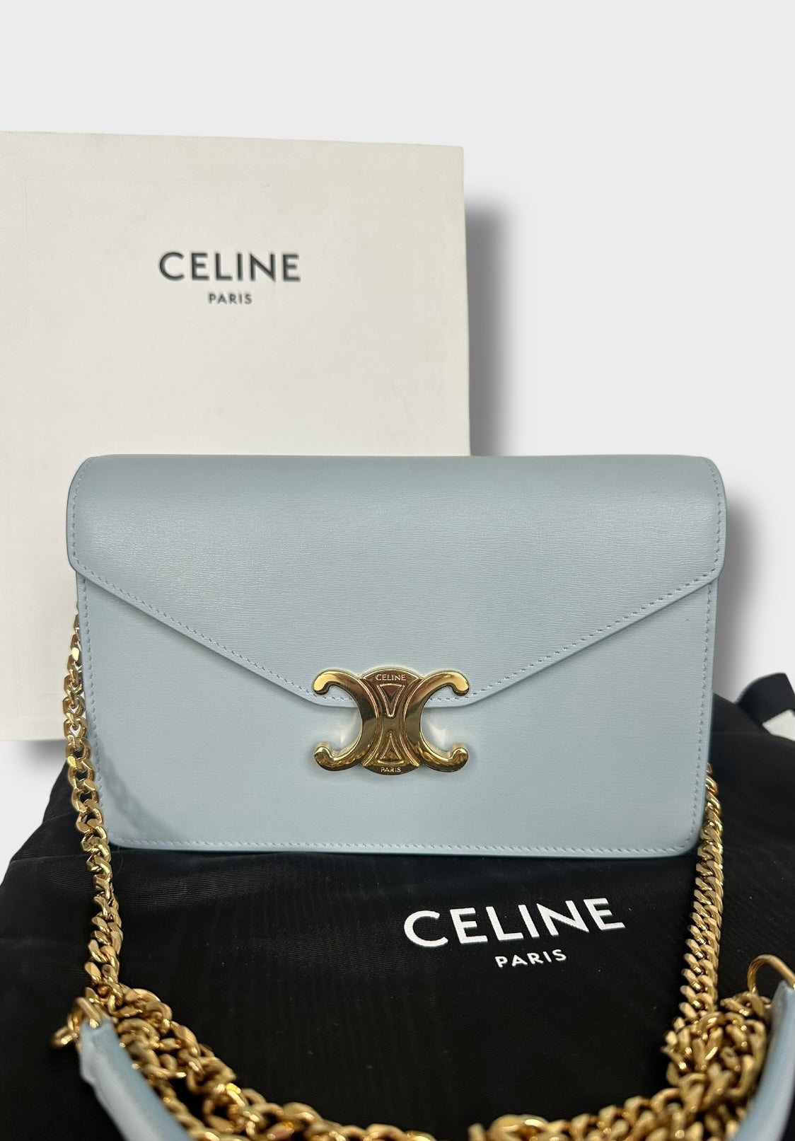 Céline - sac Triomphe Wallet on chain «  Margo »