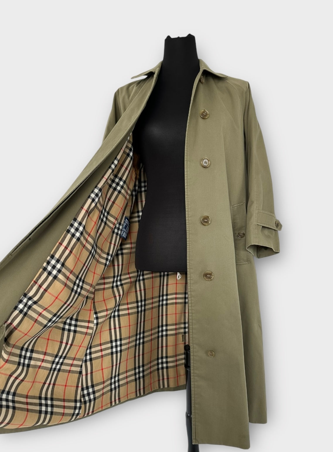 Burberry Trench-coat « Camden » Kaki vintage | T.S