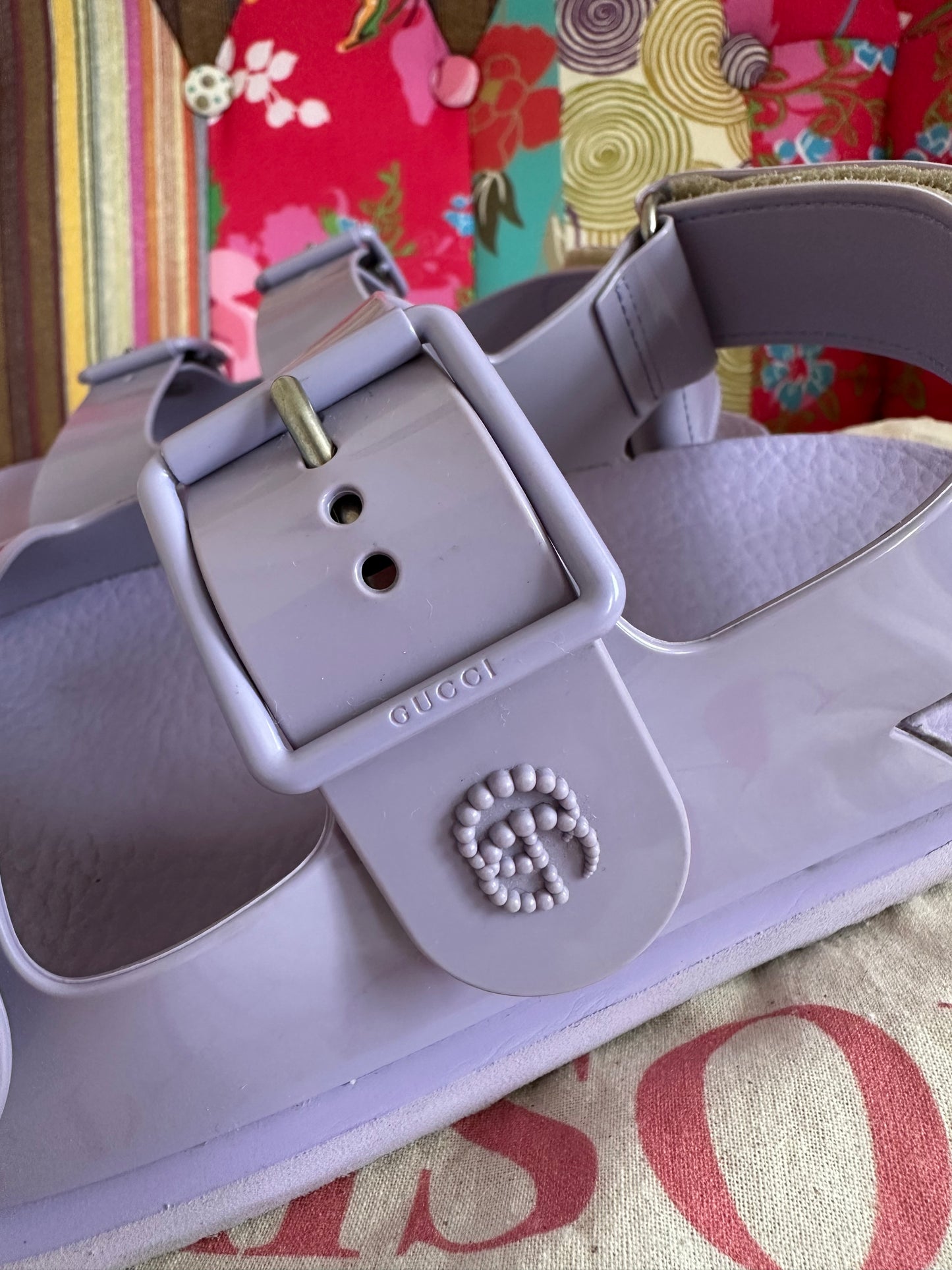 Gucci - Sandales Isla Dad lila