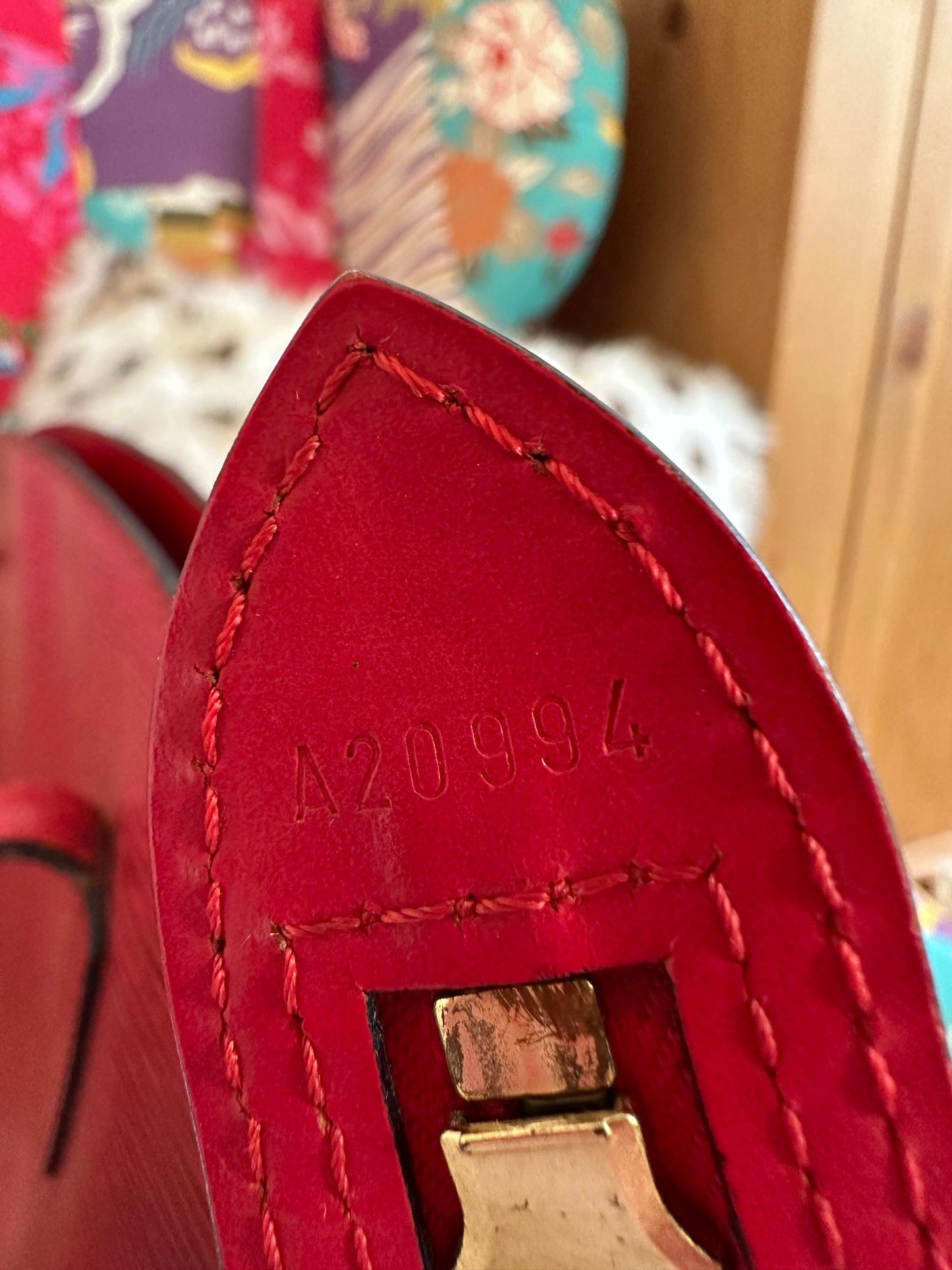 Louis Vuitton - Saint-Jacques cuir épis rouge vintage