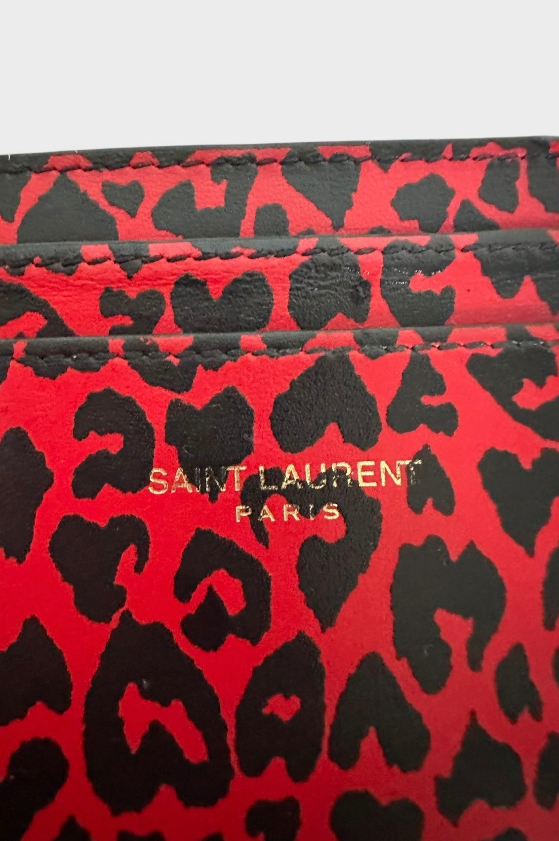 Saint Laurent - Porte-cartes édition limitée léopard