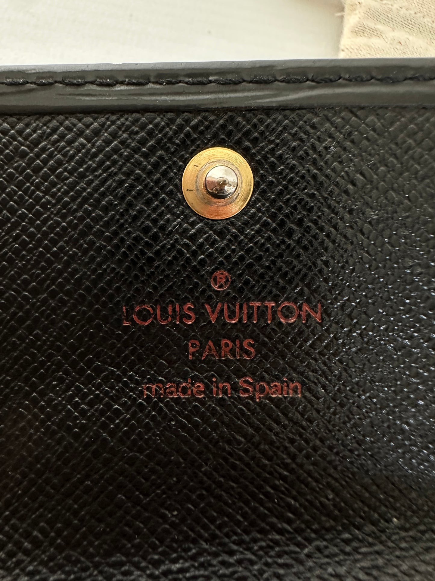 Louis Vuitton - Multiclés 6 cuir épi noir