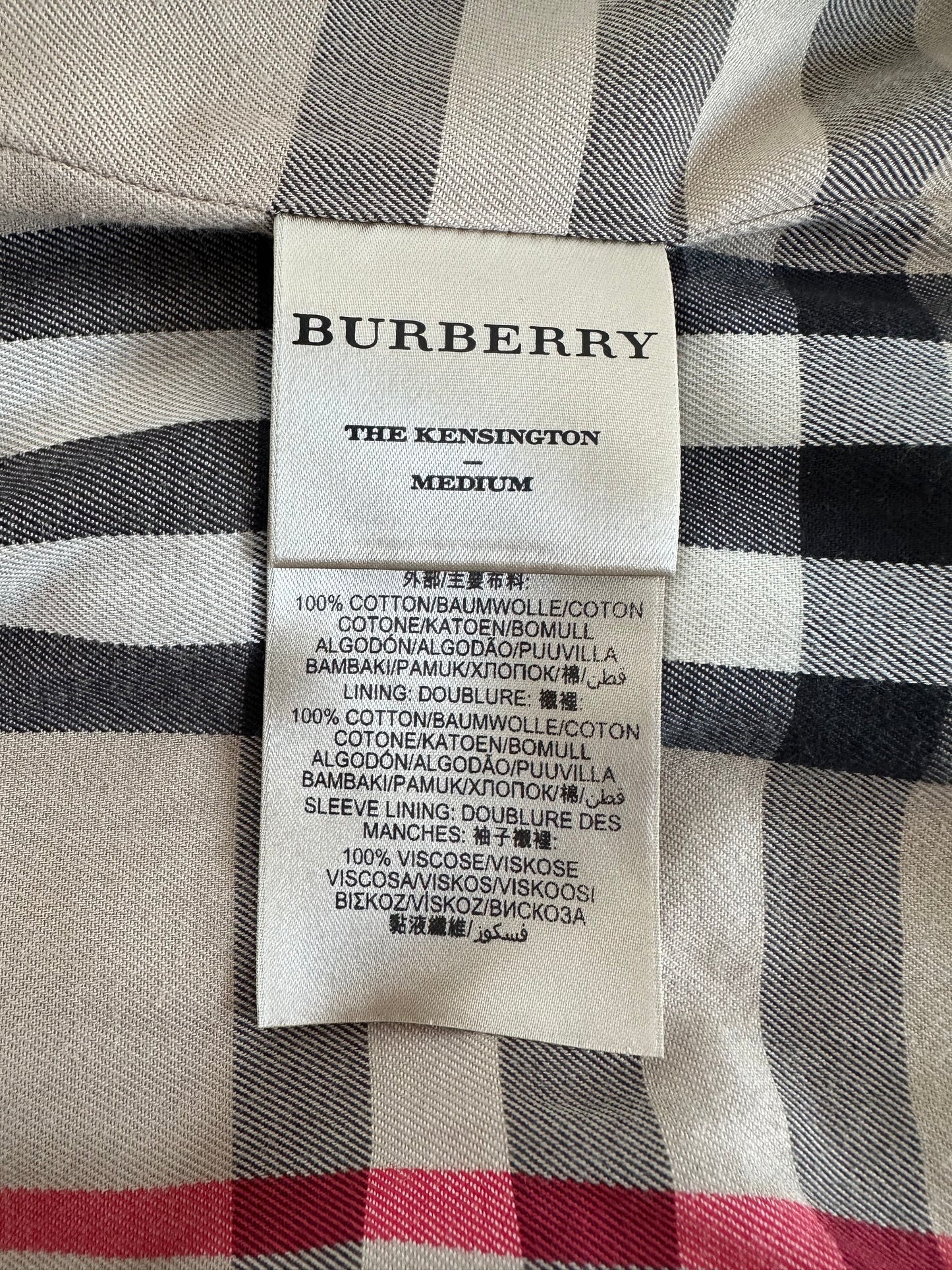 Trench-coat Burberry modèle « the Kensington  » noir| T.S