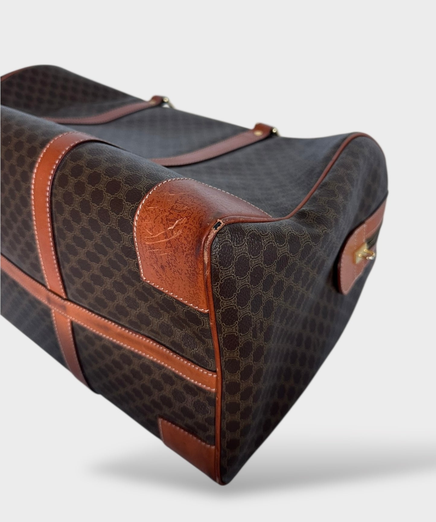 Céline - Sac de voyage 50 toile macadam vintage