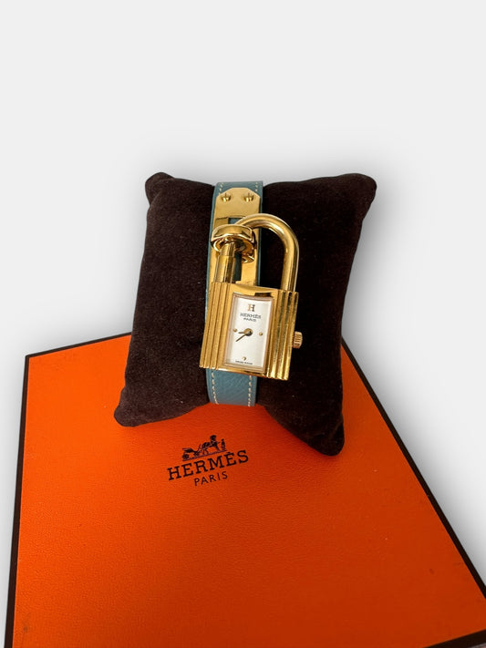 Hermès - Montre Kelly Bleu